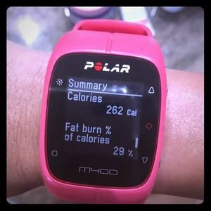 Polar m400 fitness tracker watch pink